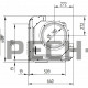 Каминная топка Hoxter ECKA 51/51/51h (под подключение аккумулятивных колец)