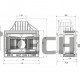 Каминная топка Kaw-Met W3 PLB с шибером