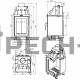 Каминная топка Aston Вертикаль