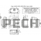 Каминная топка EcoKamin АЛЬФА 800 LB два стекла левая, черный шамот