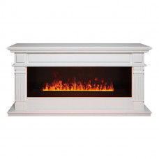 Каминокомплект RealFlame Islandia CST 1000 с очагом 3D Cassette 1000 Black Panel (WT-511 белый дуб)