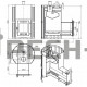 Дровяная печь для бани Везувий  Скиф Парогенератор Ковка (210) "М"