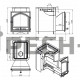 Дровяная печь для бани Везувий Русичъ Антрацит 16 (205)