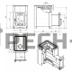 Дровяная печь для бани Везувий Русичъ Антрацит 16 (210) "М"
