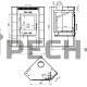 Печь-Камин Aston 11 кВт угловой Амфиболит