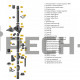 Элемент трубы раздвижной (270 - 375 мм) Schiedel Permeter 50 (⌀ 250/350 мм)